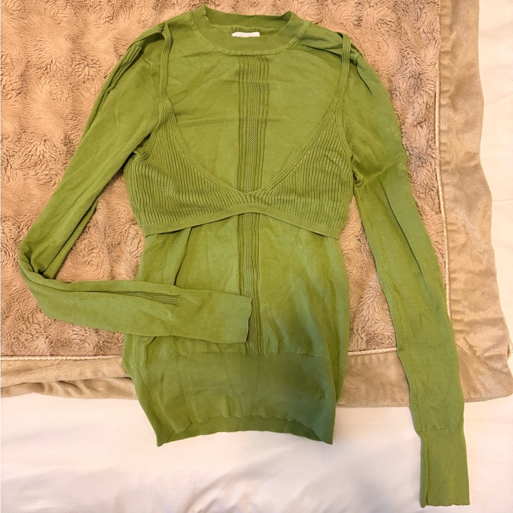 Lovers + Friends Mint Knit Sweater